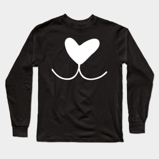 Dog Nose in Shape of Heart Long Sleeve T-Shirt